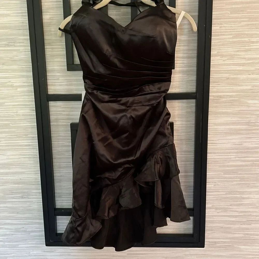 NWT Wear Your Love black 80s style evening, dress, ballgown prom, dress, bridesm